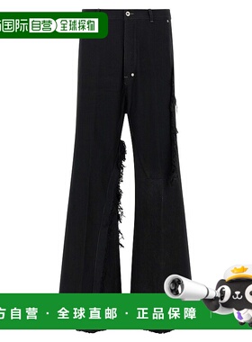 香港直邮RICK OWENS 男士休闲裤 RR02E1308BBCL09 AW2025 黑色
