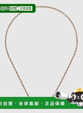 自营欧洲直邮Gucci古驰Link to Love系列女士18k玫瑰金链条项链