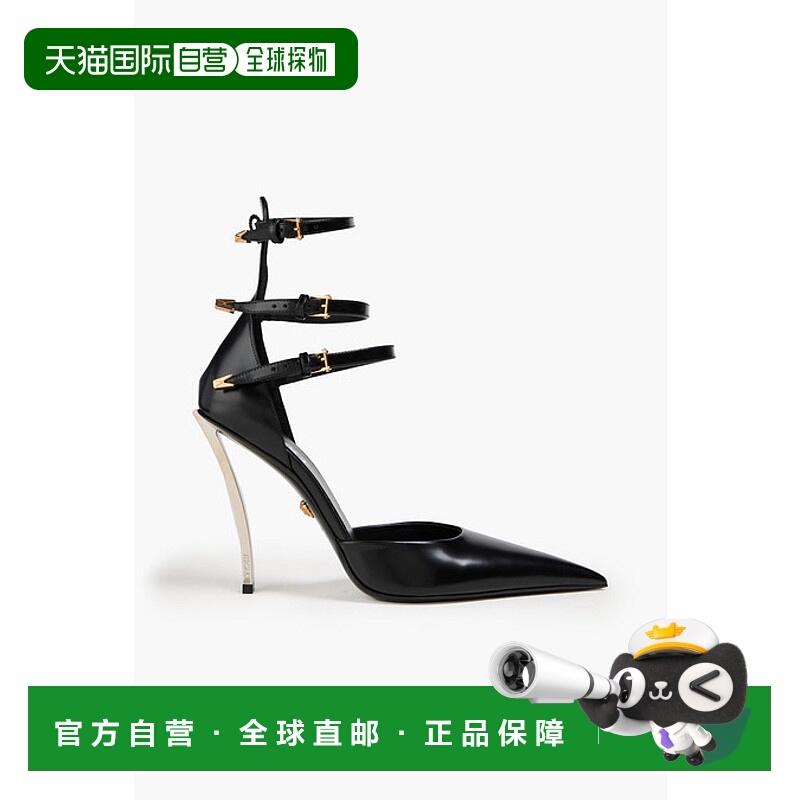 1h可退 香港直邮潮奢 Versace 范思哲 女士 Pin-Point 漆皮浅口鞋