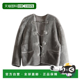 香港直邮Toteme 长袖扣袢式羊毛皮夹克 254WRO0150LE0165外套皮草