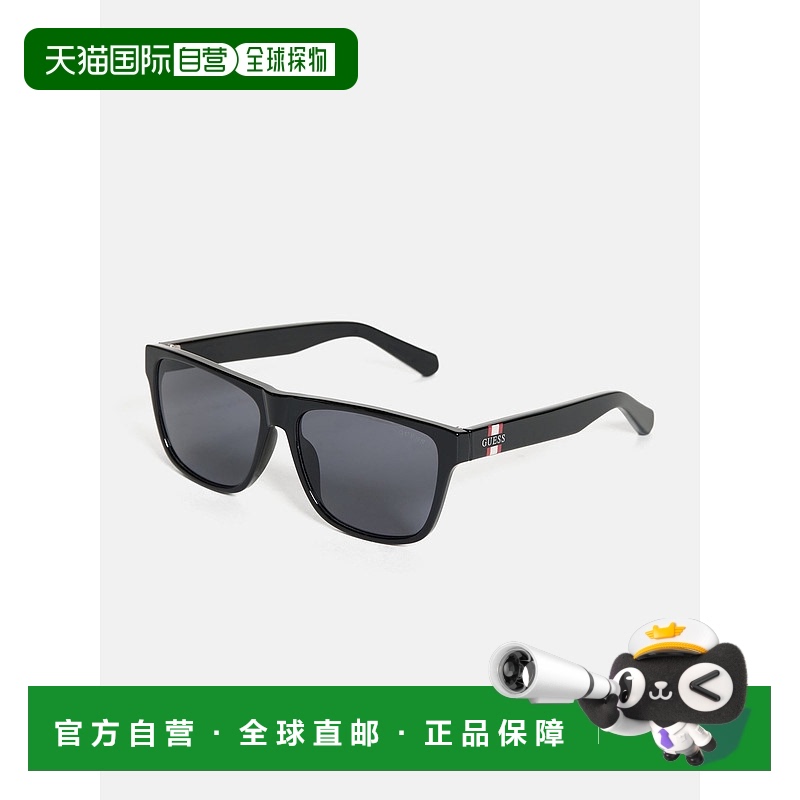 自营guess方形太阳镜 - 黑色 【美国奥莱】直发