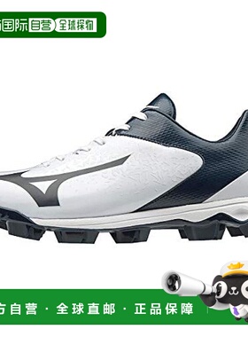 【日本直邮】美津浓MIZUNO WaveSelect Nine棒球鞋 白/藏青14 28.