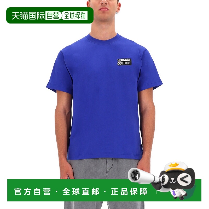 1h可退 香港直邮VERSACE JEANS 男士T恤 79GAHP10CJ01P289 AW2025