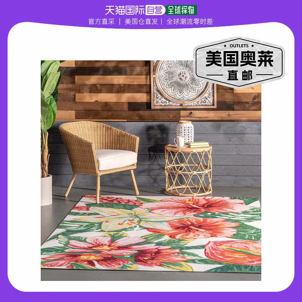 nuLOOM Contemporary Floral Sabrina Area Rug - multi 【美国奥