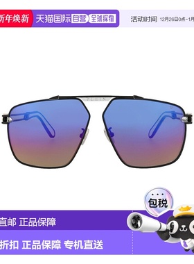 自营 philipp plein飞行员框架钛合金太阳镜-黑色多色 美国奥莱直