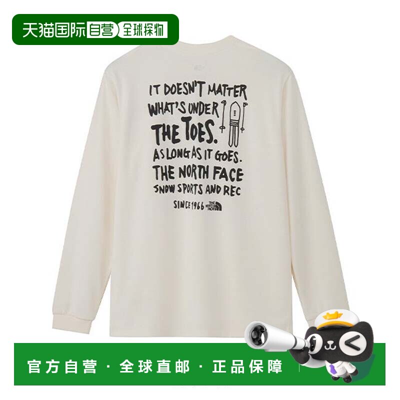 日本直邮北面THE NORTH FACE 圆领吸汗速干防晒徽标长袖卫衣 男女图片