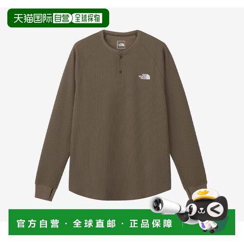 日本直邮北面THE NORTH FACE FREE Run Waffle Crew 徽标插肩长袖
