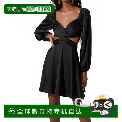 自营 astr the labelAnamaria黑色连衣裙 【美国奥莱】直发