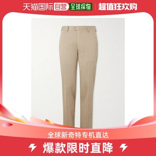 Loro Piana 男士 子 香港直邮潮奢 修身 锥形弹力棉质斜纹布裤