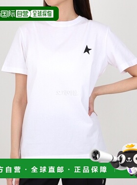 韩国直邮GOLDEN GOOSE上装T恤女款圆领短袖宽松GWP01220 P000593