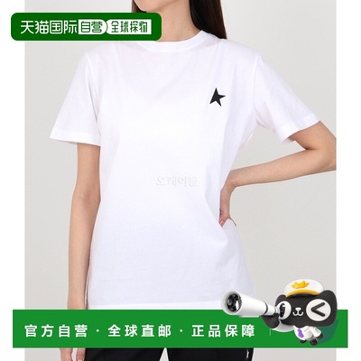 韩国直邮GOLDEN GOOSE上装T恤女款圆领短袖宽松GWP01220 P000593