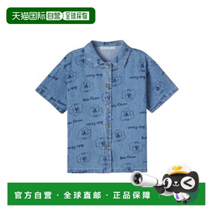 1h可退 香港直邮bobo choses 男童 Pickle 小狗牛仔布衬衫童装