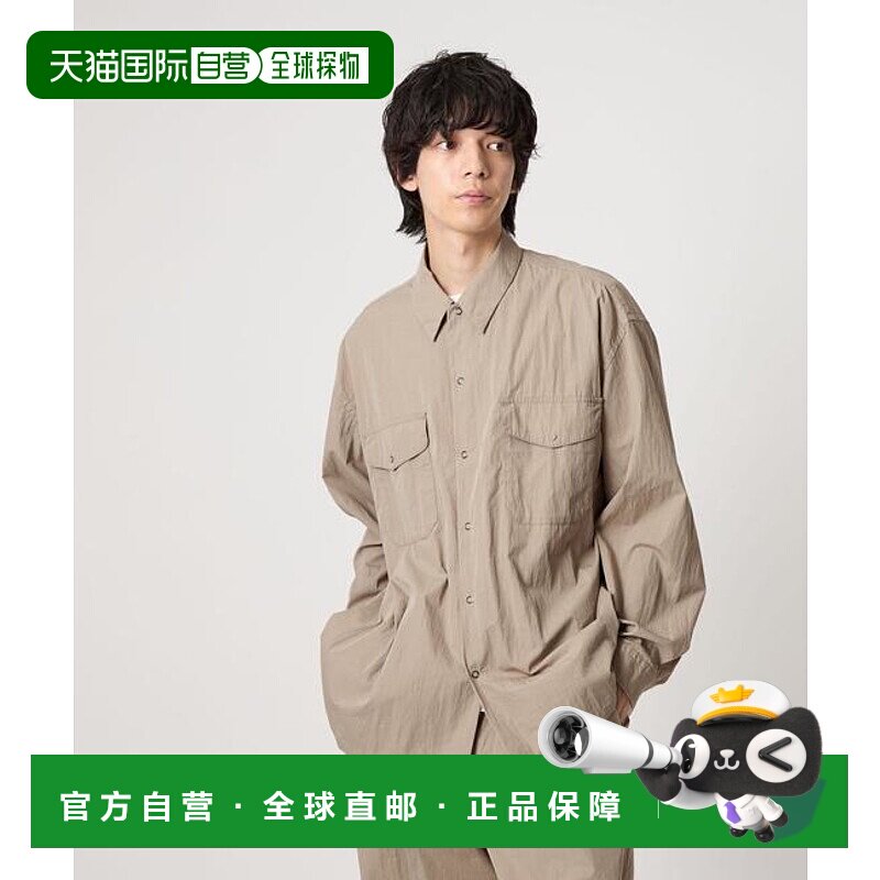 1h可退 日本直邮CITEN 金属扣口袋衬衫夹克外套长袖正装