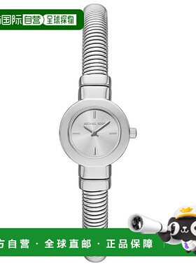 自营Michael Kors女式Gramercy银色表盘手表-银色 美国奥莱直发