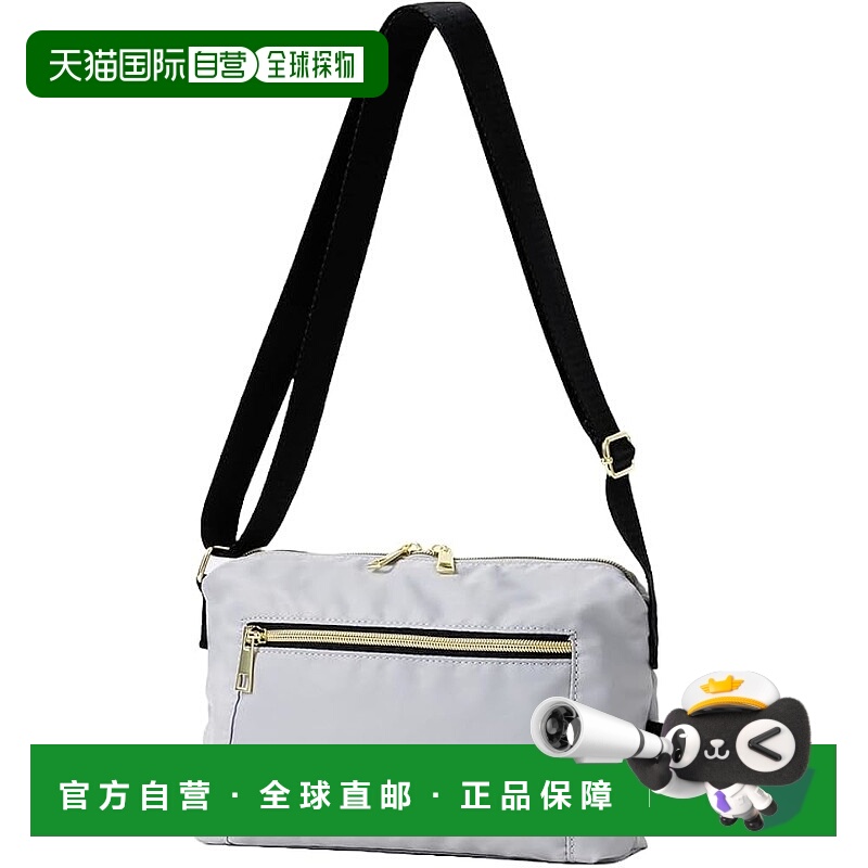 【日本直邮】Legato Largo阿耐洛Urban女士迷你防水斜挎包 浅灰色