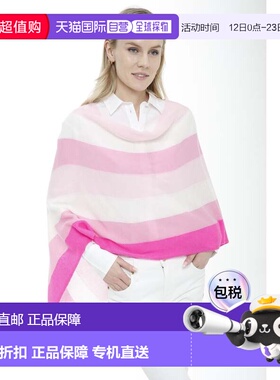 自营in2Cashmere Stripe Scarf - pink combo 美国奥莱直发围巾
