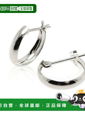 日本直邮(pm301500) 环状月亮形耳环 丰满环状耳环 Pt900 环状 3m