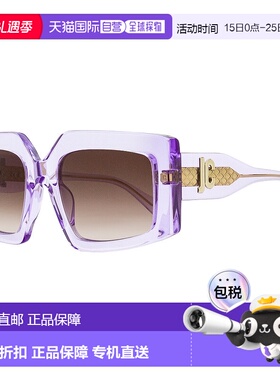 自营Just Cavalli女式透明蝴蝶太阳镜SJC020K 06SC紫色54mm-06s