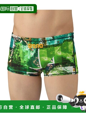 日本直邮 arena 男士训练用波浪纹水着泳裤 AS5FWM06M 泳裤