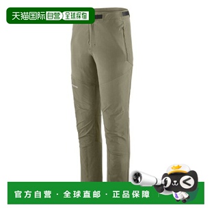 自营欧洲直邮PATAGONIA TERRAVIA男士暗绿色再生聚酯长裤登山裤子