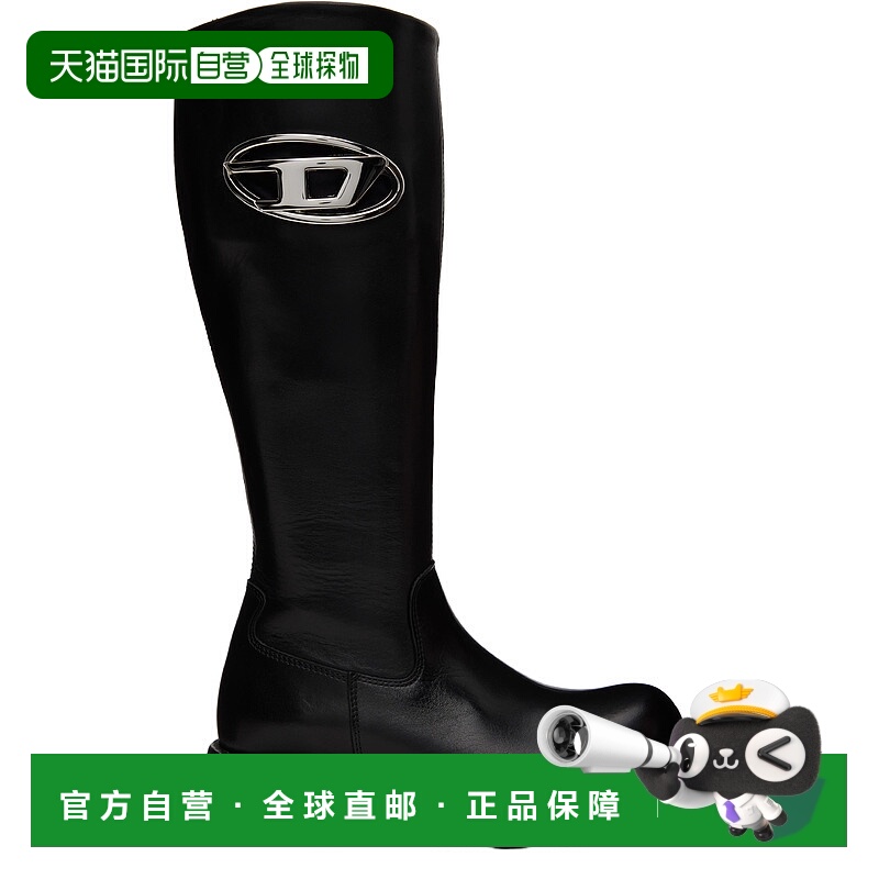 1h可退 香港直邮潮奢 Diesel 迪赛 女士 黑色 D-Hammer Hb D W 高