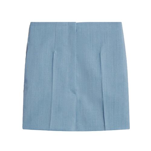 SPORTMAX 女士短裤 2146034106002 AW2024 蓝色 羊毛高腰短裤