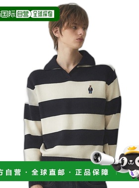 韩国直邮WHO.A.U 女士毛针织衫 Stripe Collor Pullover / WHKAE49