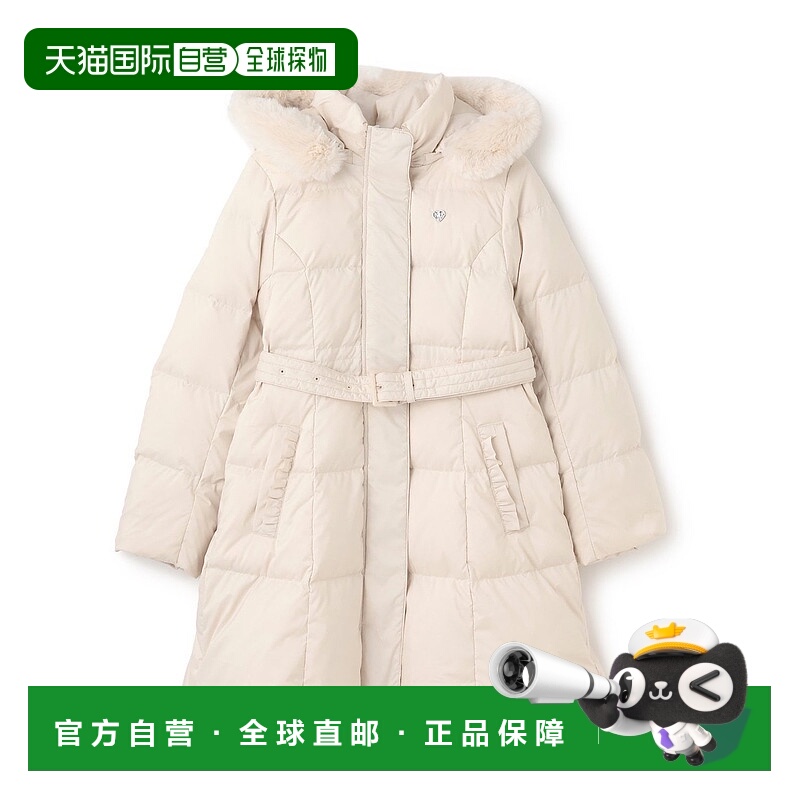 1h可退 日本直邮mezzo piano Junior 儿童 美版型防水长款羽绒服