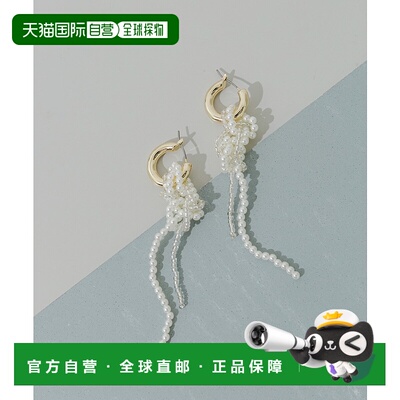 1h可退 日本直邮SMELLY 女士2WAY珍珠装饰 hoop耳环 SMA62LF049