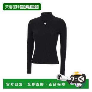 黑色毛线衫 女士 PERMPU022FI0001BLAC 香港直邮Courreges 1h可退
