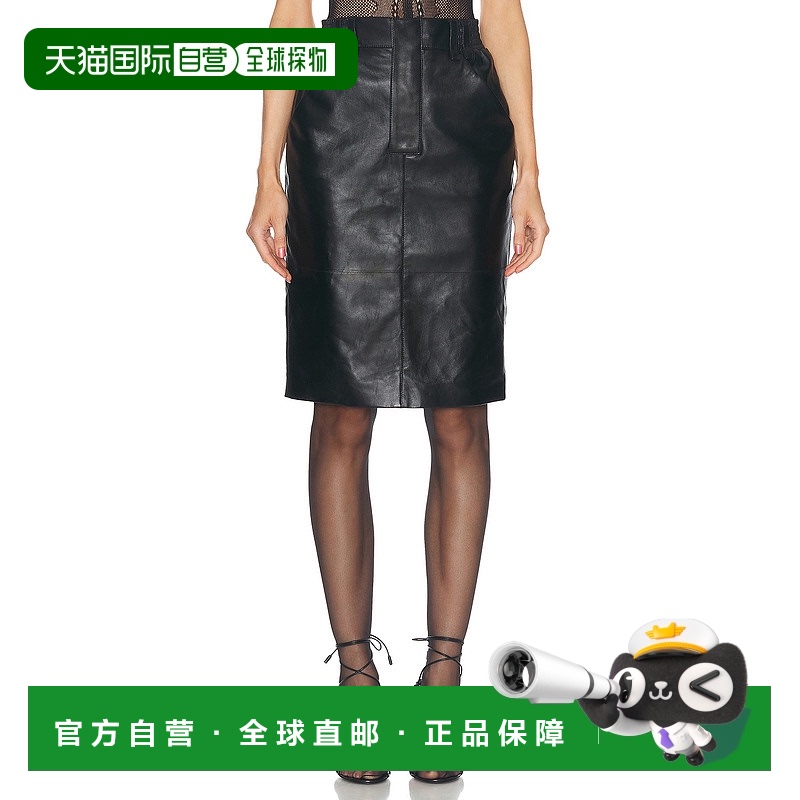 1h可退 香港直邮Saint Laurent 圣罗兰 女士 高腰铅笔裙 803422YC