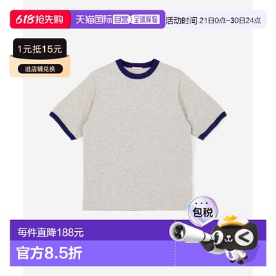 1h可退 日本直邮RYE TENDER 女装 宽松落肩棉质罗纹领针织T恤 BSG