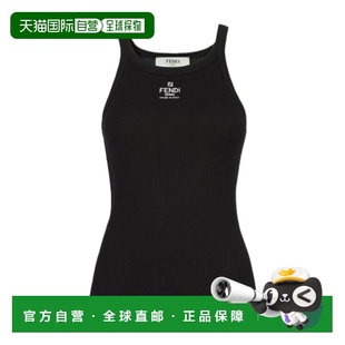 舒适百搭 香港直邮FENDI crov高档时尚 Women 减龄高级感 徽标背心