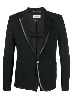 Saint Laurent 黑色合身西装外套 604962Y1A41