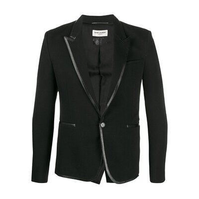 Saint Laurent 黑色合身西装外套 604962Y1A41