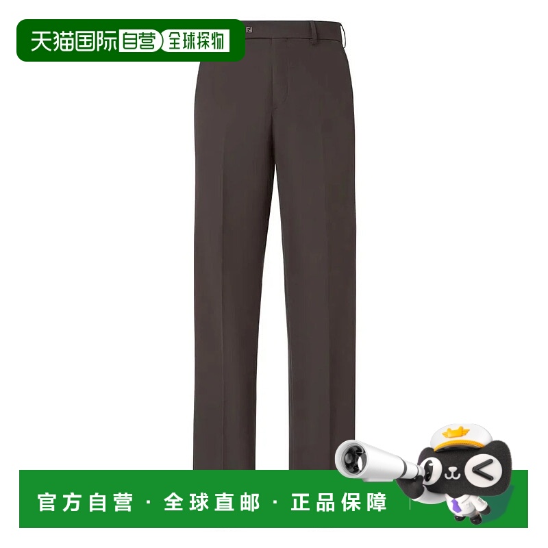 1h可退 香港直邮FENDI 男士休闲裤 FB1089ASCB08 AW2025 棕色 Fen