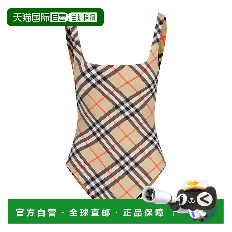 1h可退 香港直邮BURBERRY 女士泳装 8089677 SS2025 浅棕色 One-p