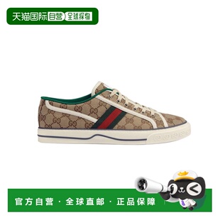 香港直邮Gucci古驰TENNIS 1977帆布女士系带时尚板鞋休闲鞋