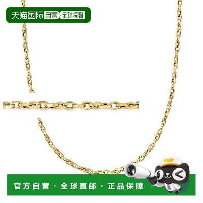 自营 Ross-Simons 意大利 3 毫米 14 节黄金加长电缆链式项链 - 1