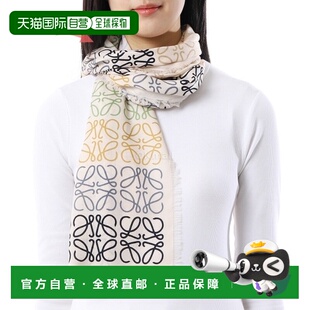 韩国直邮LOEWE 羊毛 & 丝绸 & 羊绒 Anagram 围巾（F6032