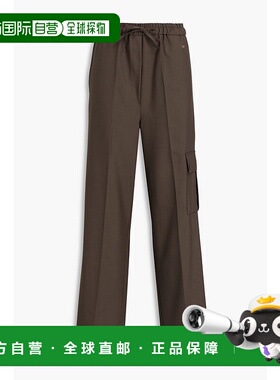 1h可退 香港直邮Sandro 女士 羊毛混纺工装裤 SFPPA01552CAFE