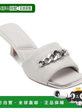 自营 dkny女式Jileen凉鞋-柔软白色 美国奥莱直发单鞋