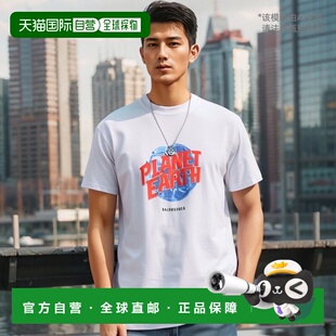 香港直邮Balenciaga 巴黎世家 男士 白色 Planet Earth Oversized