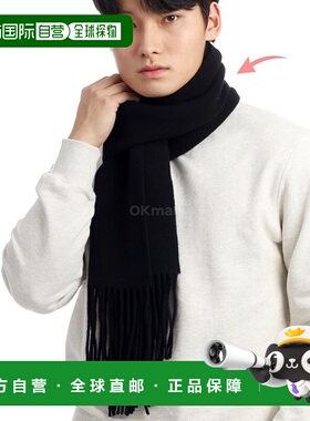 韩国直邮OUR LEGACY ESTATE 围巾黑色双层羊毛 (A4248EAB) 围巾