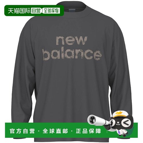 日本直邮New Balance 男士长袖T恤服装训练休闲上衣长袖锻炼运动N