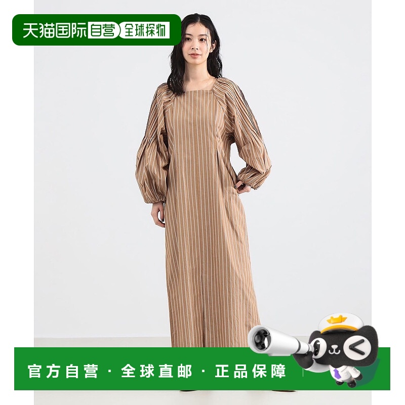 1h可退 日本直邮ne Quittez pas女装全棉宽松长袖连衣裙 64261693