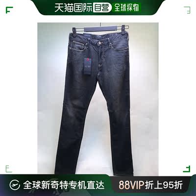 Armani Jeans阿玛尼男士牛仔裤黑色透气简约B6J939P-12