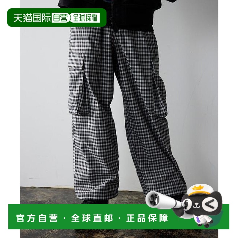 1h可退 日本直邮BEAMS 格子工装裤休闲裤阔腿裤