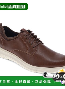 自营 Dockers男式Trine防滑工作休闲系带牛津鞋-深棕色 美国奥莱