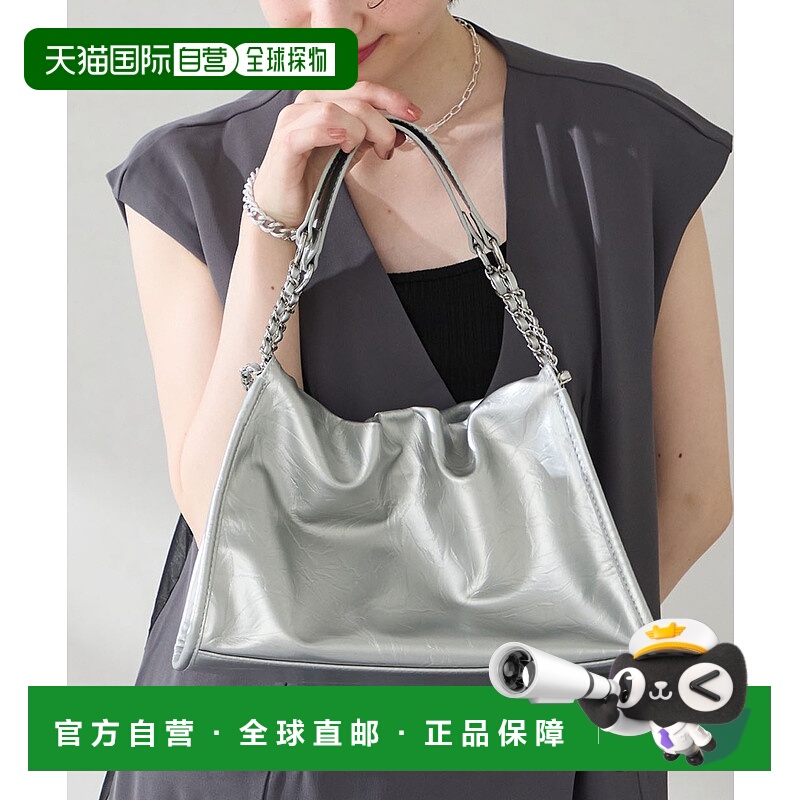 1h可退 日本直邮MISCH MASCH 女装 仿皮方形手提包 半开链设计 大